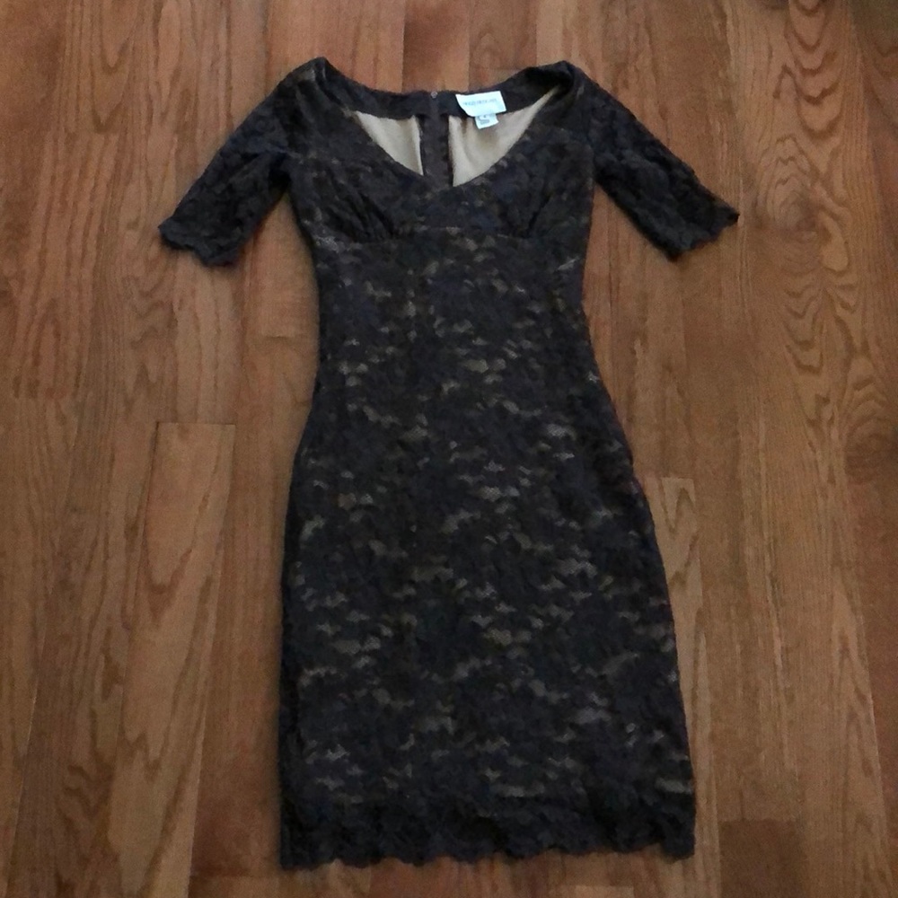 Brown Mesh Dress